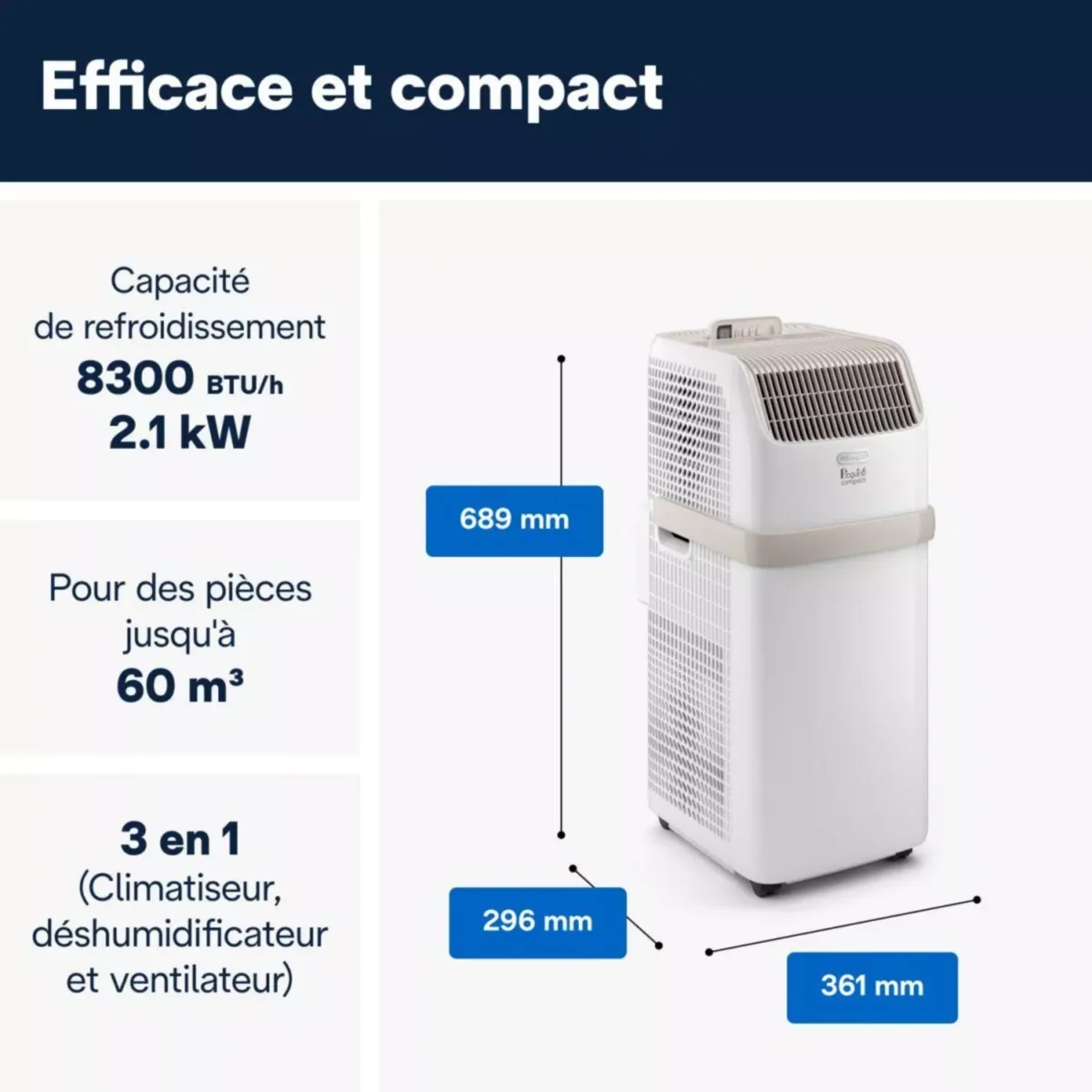 Climatiseur portable compact Pinguino PAC ES72 CLASSIC – Image 2