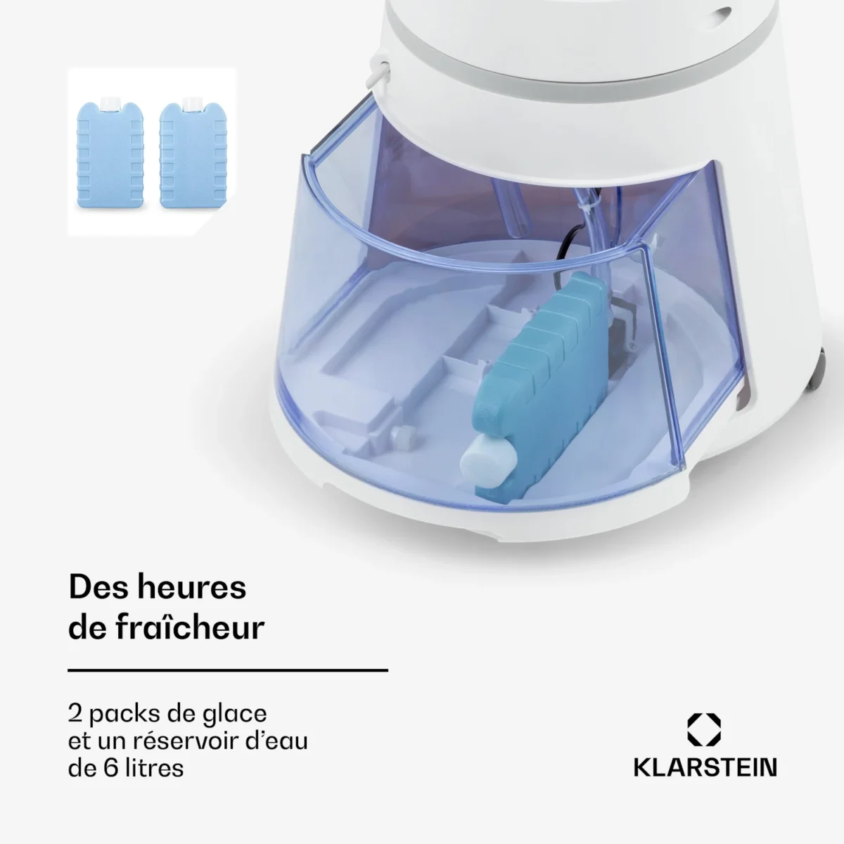Skyscraper Ice Smart 6 L 210 m3/h Rafraîchisseur d'air Blanc – Image 4