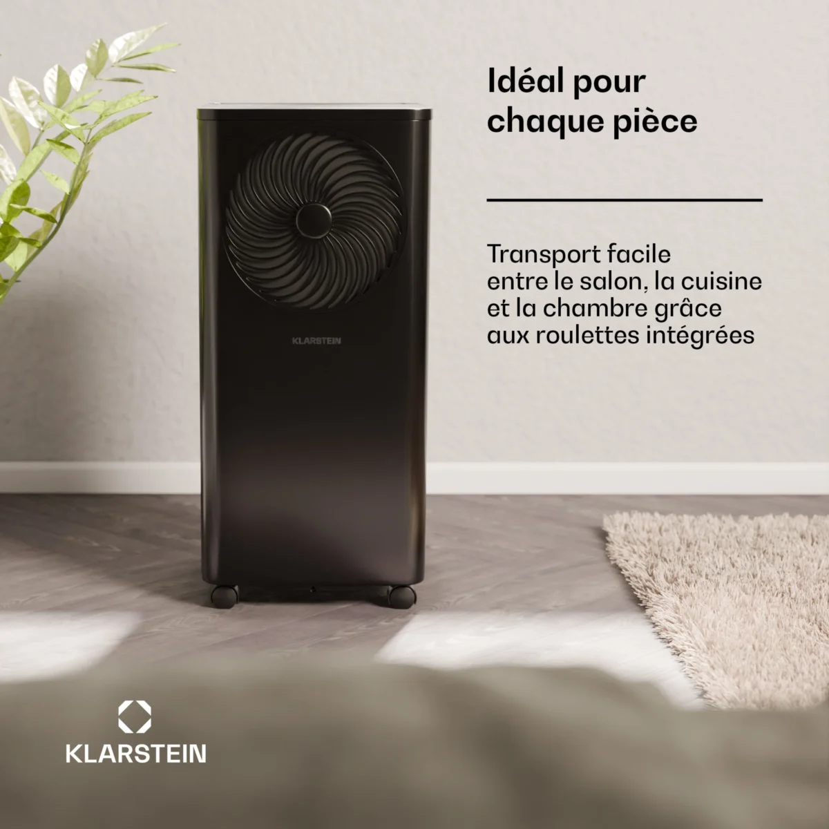 Aero Ring Smart 7000 BTU Climatiseur mobile Noir – Image 4