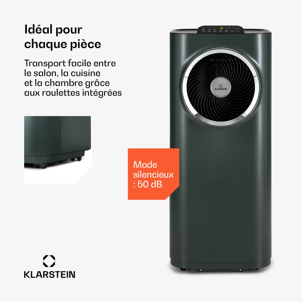Kraftwerk Smart 11500 BTU Climatiseur mobile Anthracite – Image 5