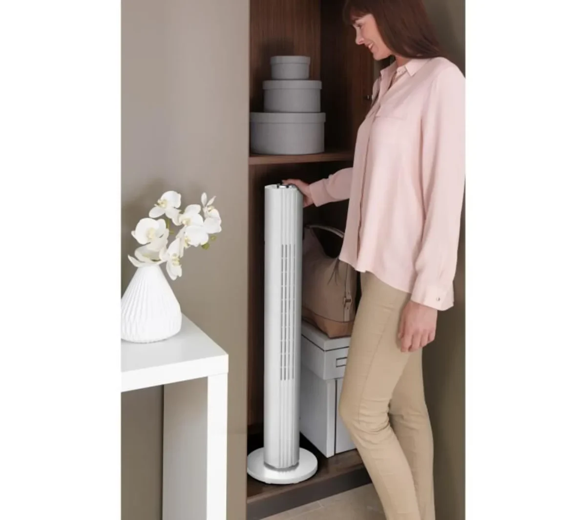 ROWENTA Ventilateur Colonne, Silencieux, Puissant, 3 Vitesses, Oscillation Automatique - Vu6720f0 Urban Cool – Image 4