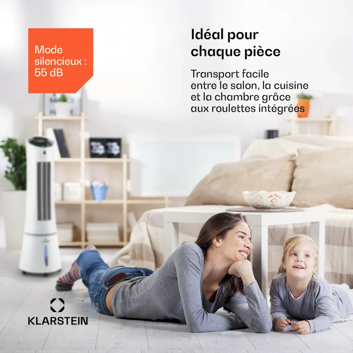 Skyscraper Ice Smart 6 L 210 m3/h Rafraîchisseur d'air Blanc – Image 5