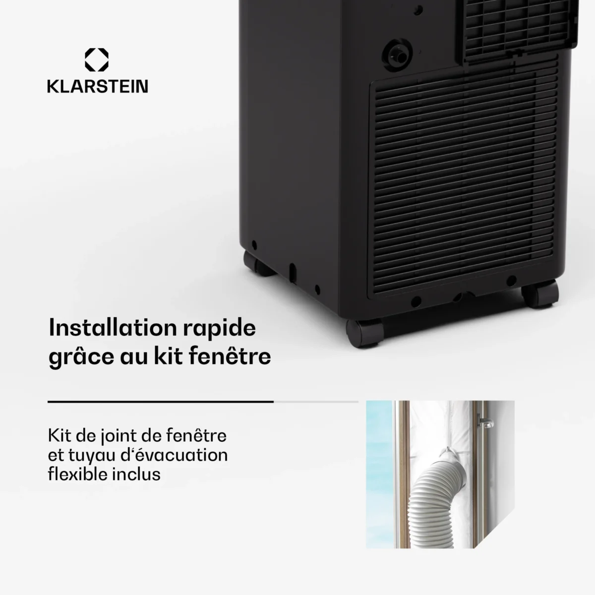 Aero Ring Smart 7000 BTU Climatiseur mobile Noir – Image 5
