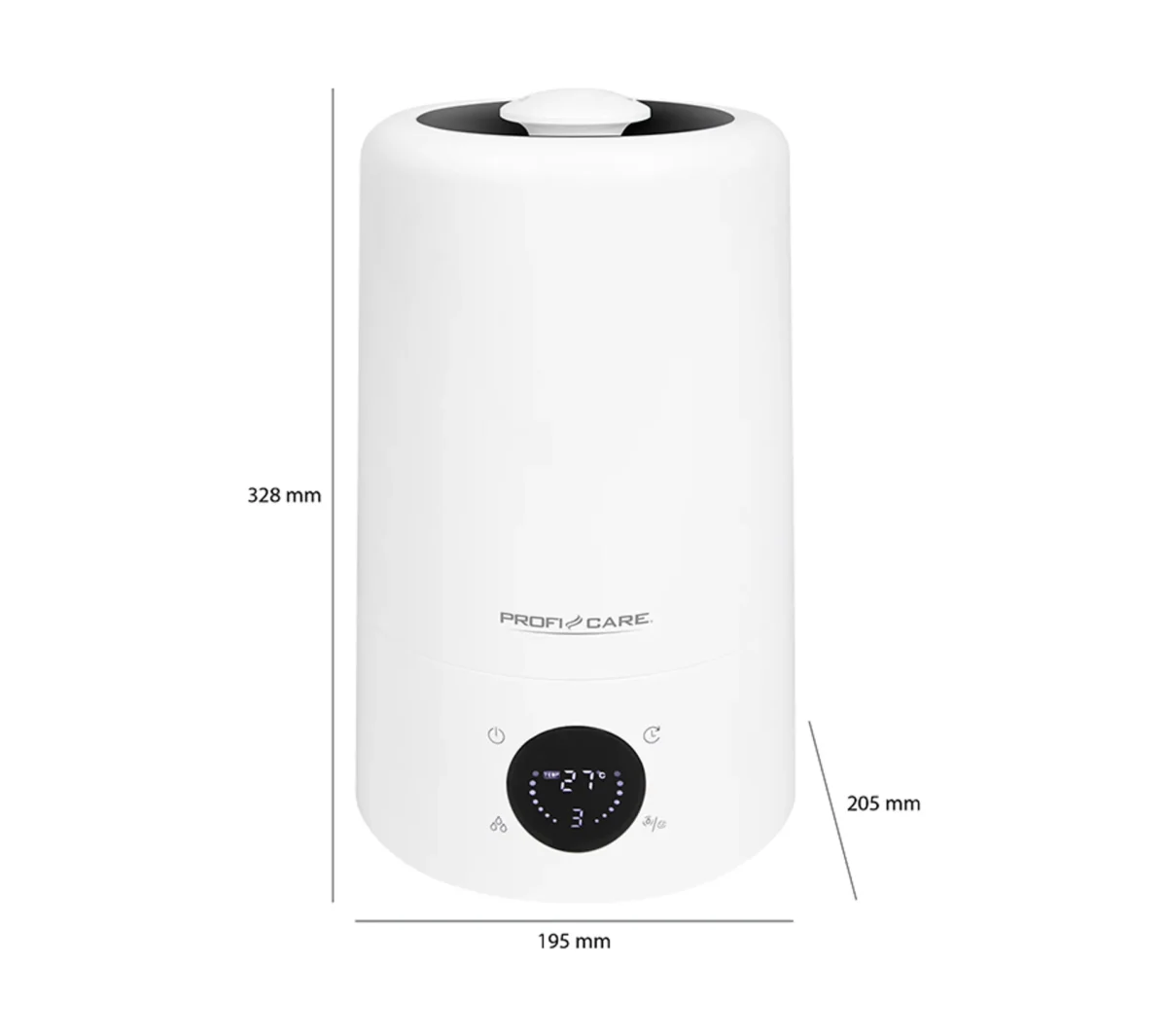PROFICARE Humidificateur D'air PC-lb 3077 Blanc – Image 5