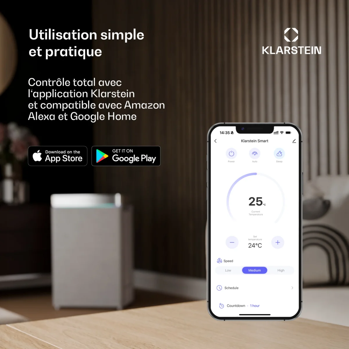 Aero Ring Smart 9000 BTU Climatiseur mobile Noir – Image 6