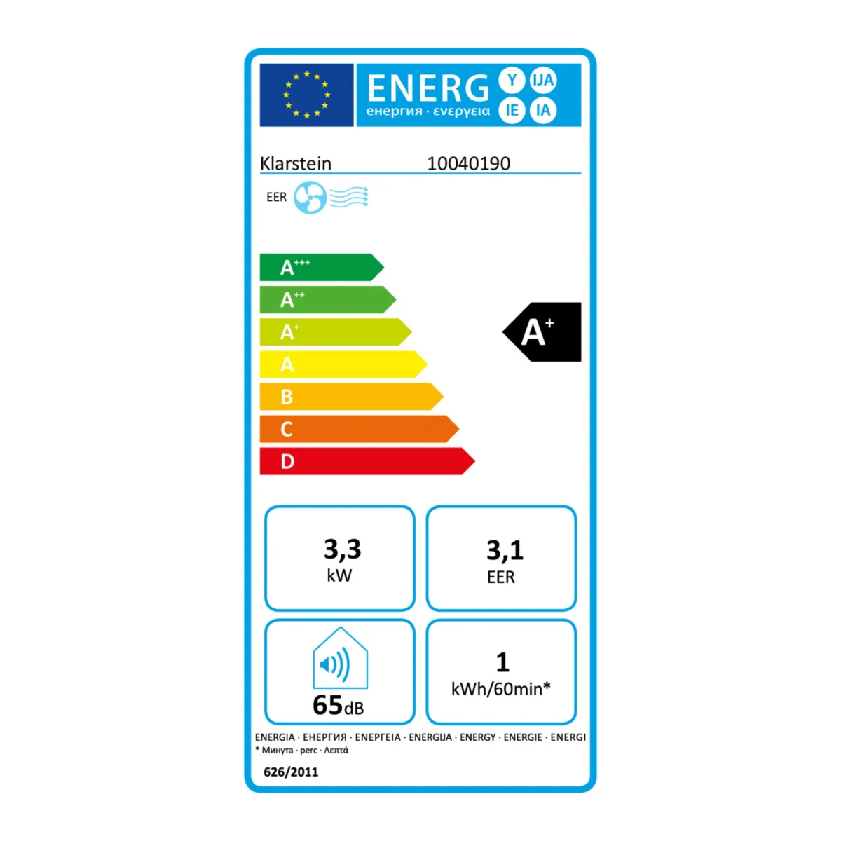 Kraftwerk Smart 11500 BTU Climatiseur mobile Anthracite – Image 9